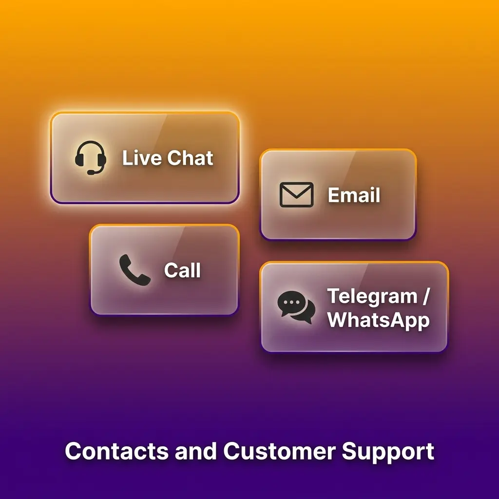 Midnight Wins customer support options including 24/7 live chat and email assistance for UK players