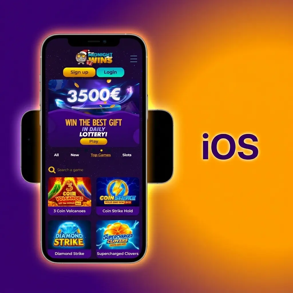 Midnight Wins iOS mobile website guide for iPhone and iPad users running iOS 12.0 or above via Safari