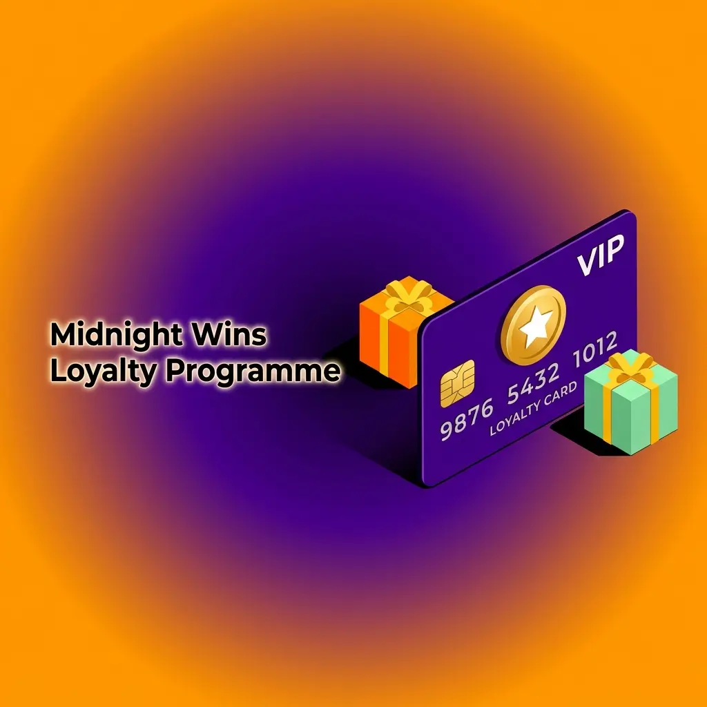 Midnight Wins loyalty programme tier structure showing points rewards from entry level to VIP for casino and sportsbook players