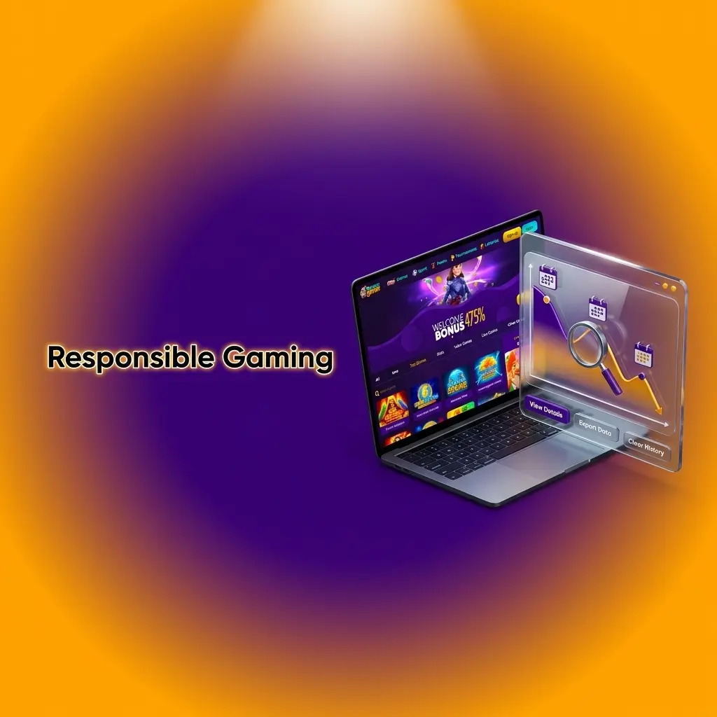 Midnight Wins responsible gaming tools including deposit limits, loss limits, self-exclusion, and UK support links for safe gambling